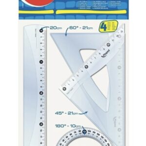 SET GEOME MAPED 4PCS 20CM