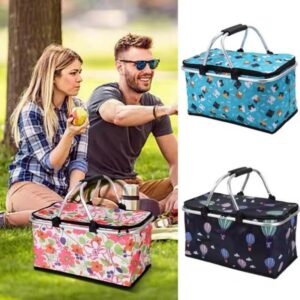 CESTA PORTATIL P/PICNIC 50X20CM