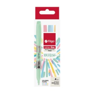 RESALTADOR FILGO FINO PASTEL X4