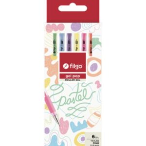 BOLIGRAFO FILGO GEL X6 PASTEL