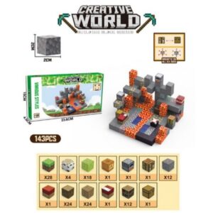 BLOQUES MAGNE MINECRAF 143PCS