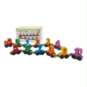 JUEGO MADERA TREN IMAN X12PCS