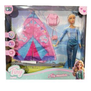 MUNECA TINY CAMPING 34X33CM