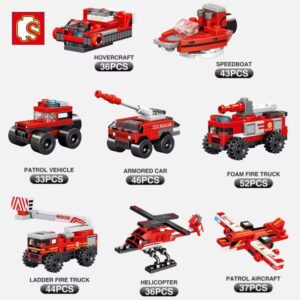 LEGO SEMBO BOMBERO X8 14X10CM