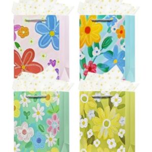 BOLSA REGALOS FLORES 32X26CM
