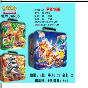 VALIJA LATA POKEMON 194CARTA