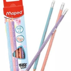 LAPIZ GRAFITO C/GOMA MAPED PASTEL X12