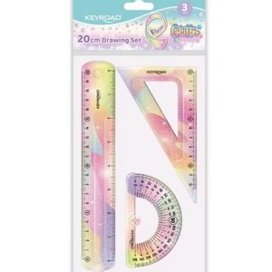 SET GEOMETRICO FLEXIBLE 20CM