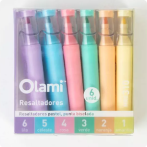 RESALTADOR X6 OLAMI PASTEL