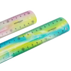 REGLA FLEXI C/GLITTER KEYROAD 20CM