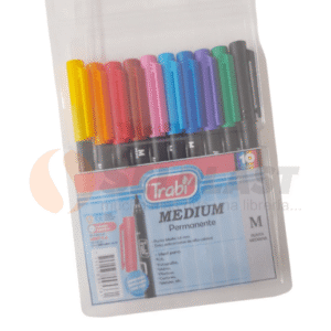 MARCADOR TRABI MEDIUM PERMANENTE BLISTER X 10