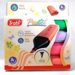 RESALTADOR PASTEL TRABI X4