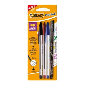 BOLIGRAFOS BIC X3+MICROFIBRA