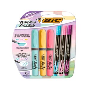 KIT BIC MICR+RESAL PASTEL X6