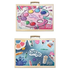 SET DE ARTE VALIJA DE MADERA 220PCS 46X29CM