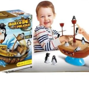 JUEGO BARCO PINGUINO 27X27CM