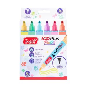 MARCADOR TRABI PASTEL X6