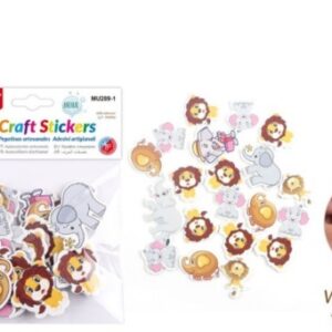 STICKERS GOMA EVA ANIMALES