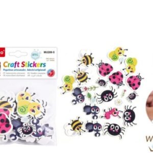 STICKERS GOMA EVA INSECTO