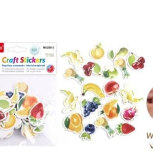 STICKERS GOMA EVA FRUTAS