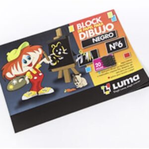 BLOCK DIBU NEGRO N6 20HOJAS