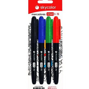MARCADOR PERMANENTE PINTO PTA.RED 4PCS
