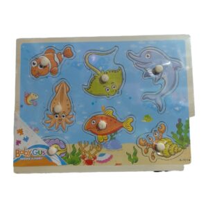 ENCASTRE PIN MADERA PECES