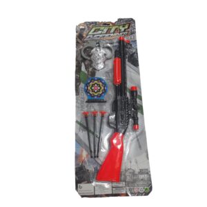 RIFLE NEGRO CON NARANJA