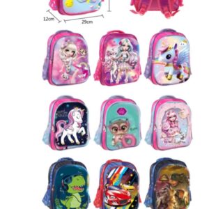 MOCHILA 3D INFANTIL 2 CIERRE 36X29X12CM