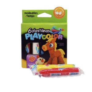 PLASTILINA PLAYCOLOR X6