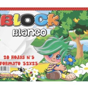 BLOCK DIBU N5 BLANCO MANCHITA
