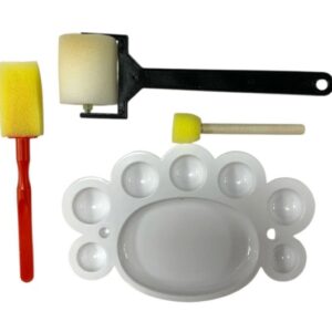 PINCEL ESPONJA X3 C/PALETA