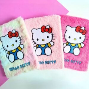 DIARIO PELUC C/CANDADO HELLO KITTY 21X17CM