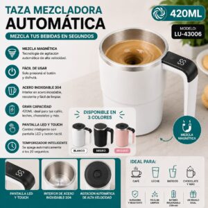 TAZA BATIDORA CON SENSOR LUO LU-43006