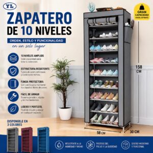 ZAPATERO C/TELA 9 NIVELES ADO352