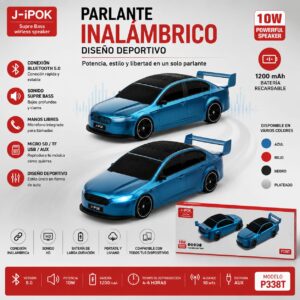 PARLANTE BT DISEÑO AUTO MTL TSV2575