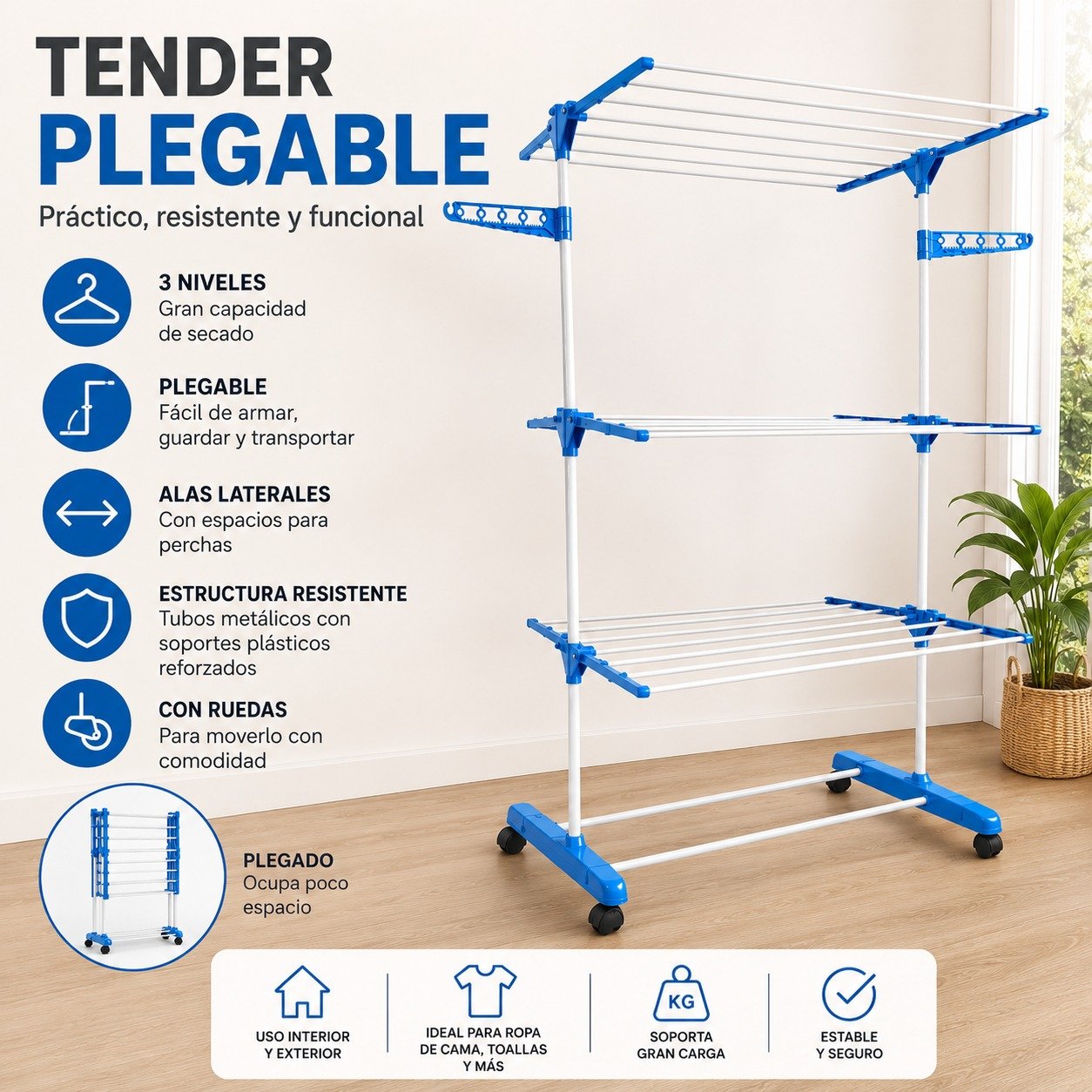 TENDER PLEGABLE SIMPLE