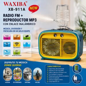 RADIO PARLANTE CON HUMIFICADOR XB-911A