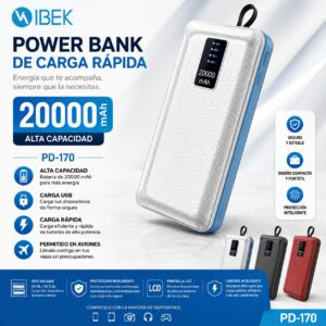 POWER BANK IBEK 20000mAh PD-170