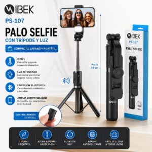 PALO SELFIE - TRIPODE IBEK PS-107