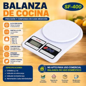 BALANZA DE COCINA 10KG SF-400