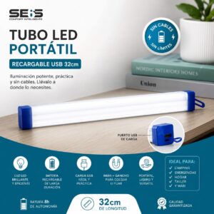 LUZ LED SEIS RECARGABLE 32CM AV24561-1