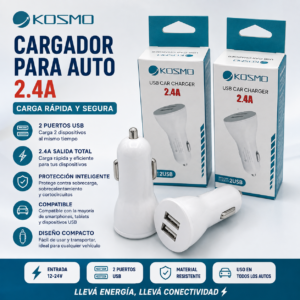 CABEZAL PARA AUTO KOSMO 2.4A