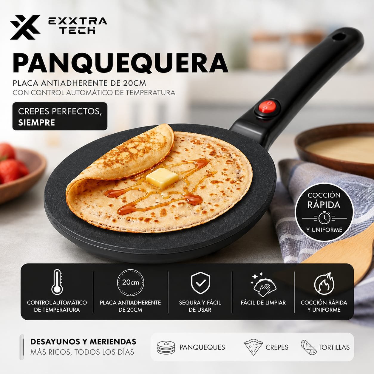 PANQUEQUERA ELECTRICA EXXTRA TECH