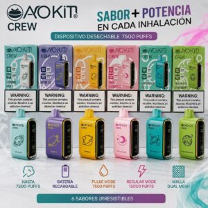 VAPER AOKIT CREW 15MIL PUFFS
