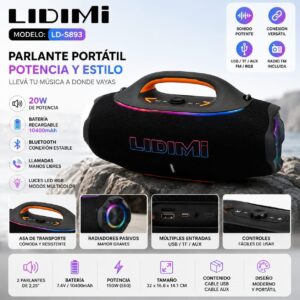 PARLANTE LIDIMI LD-S893