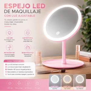 ESPEJO REDONDO LED USB WD-003