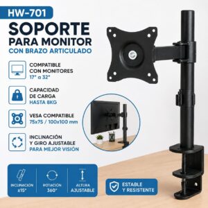 SOPORTE PARA MONITOR HW-701