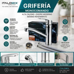 GRIFERIA MONOCOMANDO COCINA/BAÑO CA-2709-1