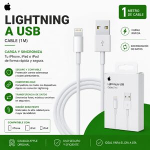 CABLE APPLE USB A LIGHTNING